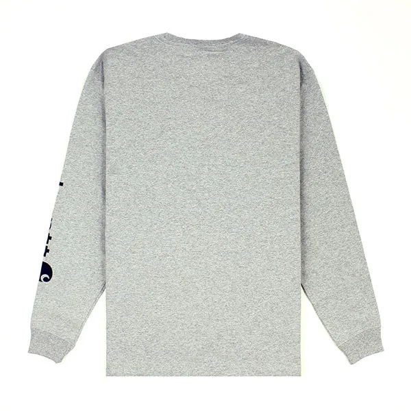 Carhartt Workwear L/S Graphic Logo Heather Gray - K231-HGY