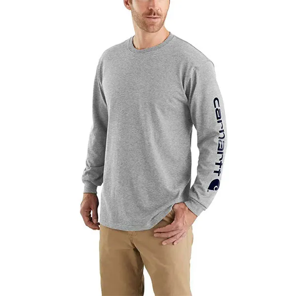 Carhartt Workwear L/S Graphic Logo Heather Gray - K231-HGY