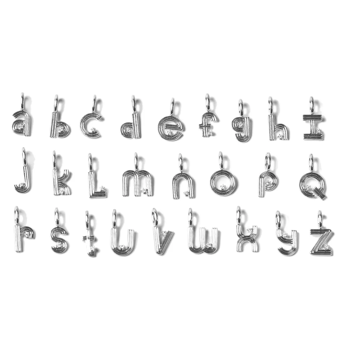 Carnival Necklace - One Initial in Sterling Silver