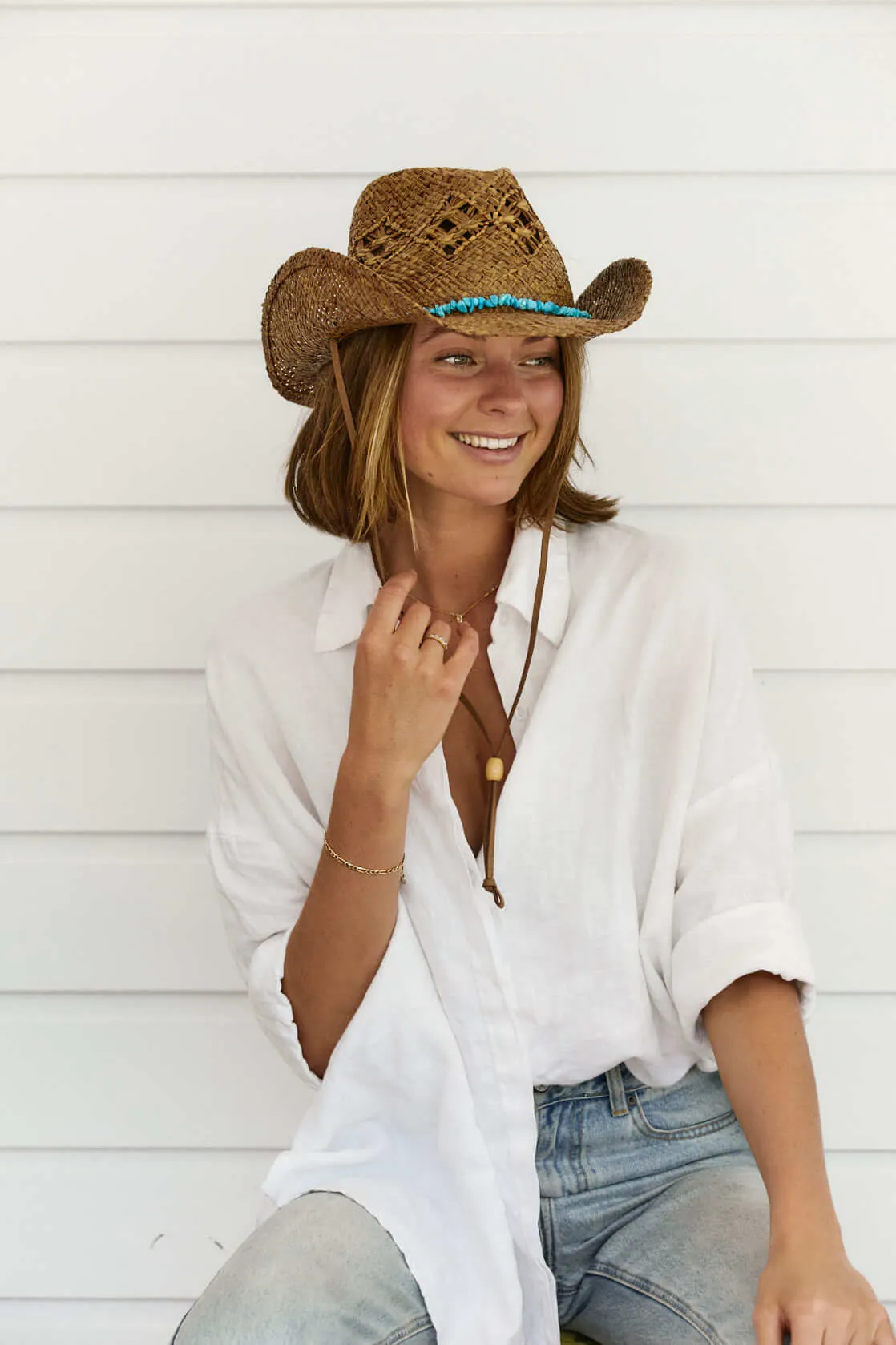 Cascade Mountain Organic Raffia Western Hat