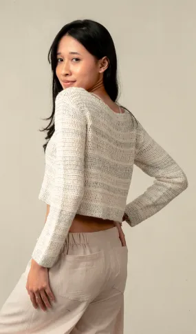 Cashmere Rayon Short Pullover Cream Cashmere Rayon Short Pullover Cream