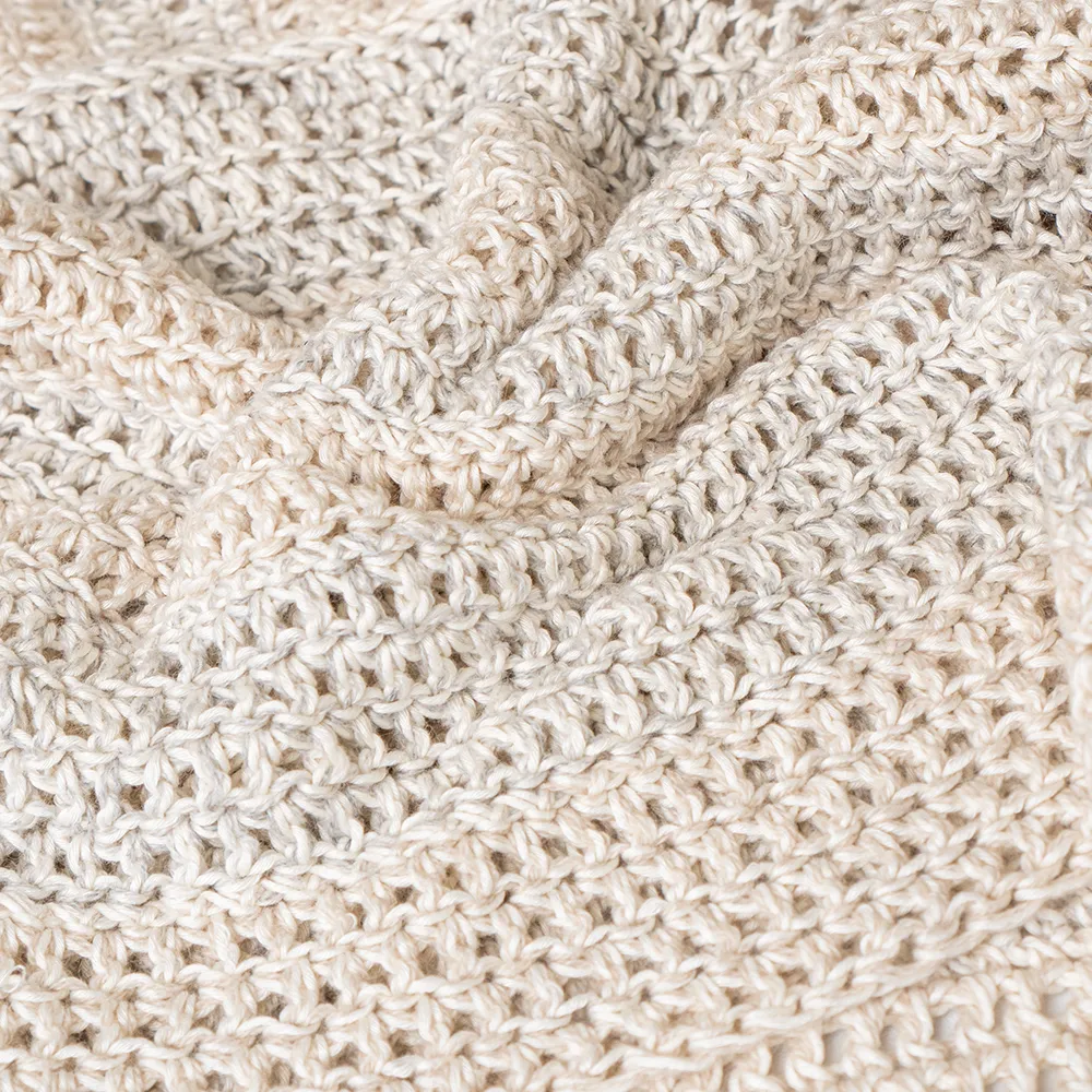 Cashmere Rayon Short Pullover Cream
