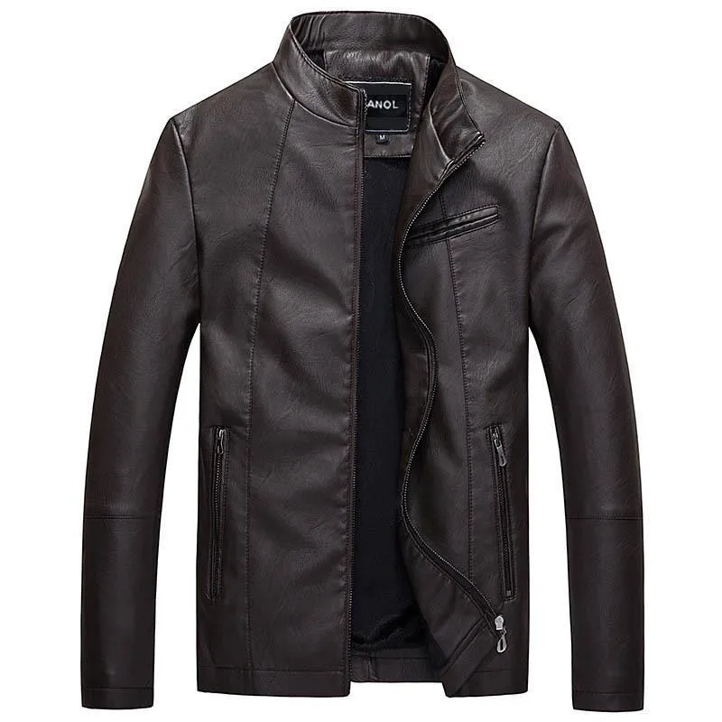 Casual Male Leather Jacket