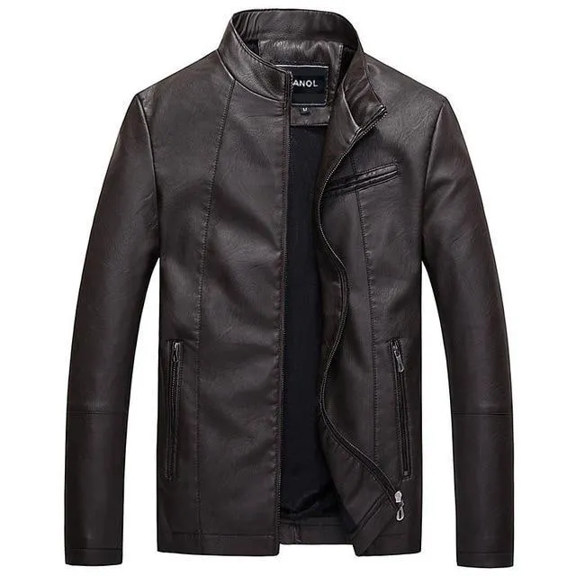 Casual Male Leather Jacket