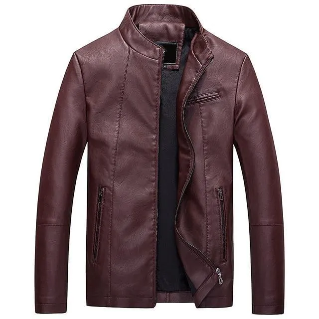 Casual Male Leather Jacket