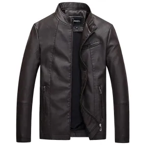 Casual Male Leather Jacket