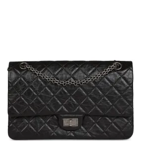 Chanel Medium Reissue 226 2.55 Flap Black Aged Calfskin Ruthenium Hardware Chanel Medium Reissue 226 2.55 Flap Black Aged Calfskin Ruthenium Hardware