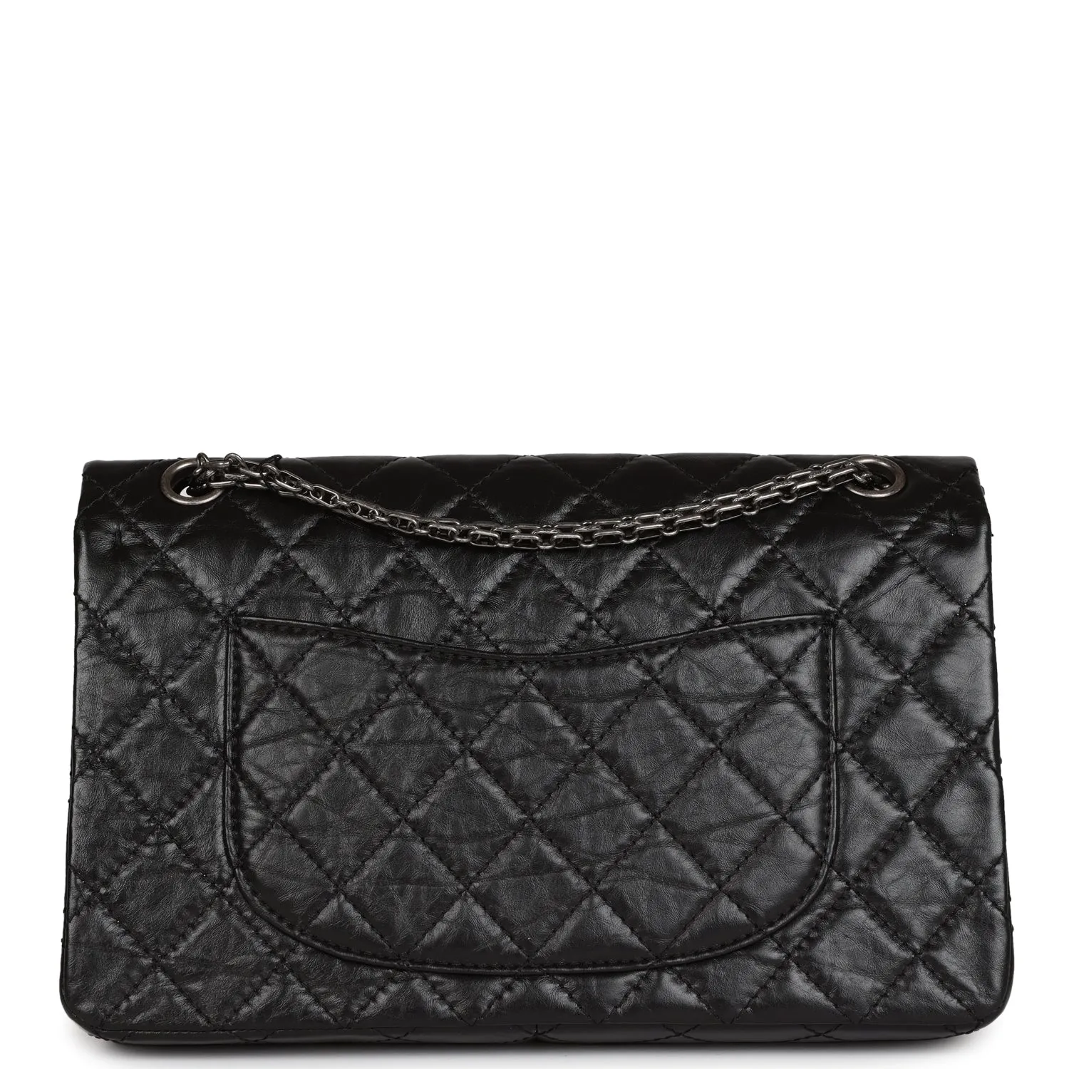 Chanel Medium Reissue 226 2.55 Flap Black Aged Calfskin Ruthenium Hardware