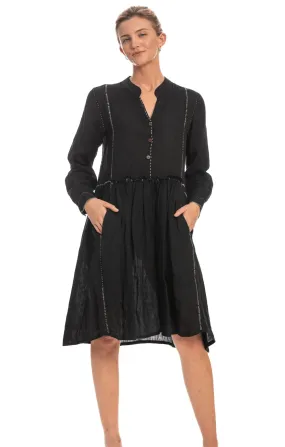 Charcoal Tamara Linen Tunic Charcoal Tamara Linen Tunic