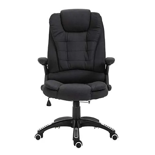 Cherry Tree Furniture Executive Recline Extra Padded Office Chair Standard, MO17 Black Fabric