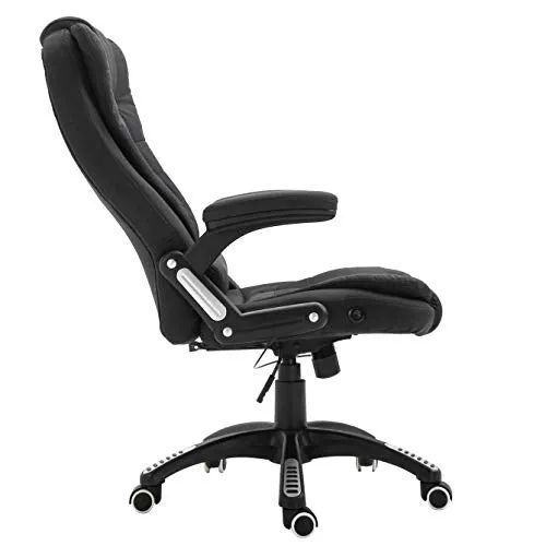 Cherry Tree Furniture Executive Recline Extra Padded Office Chair Standard, MO17 Black Fabric