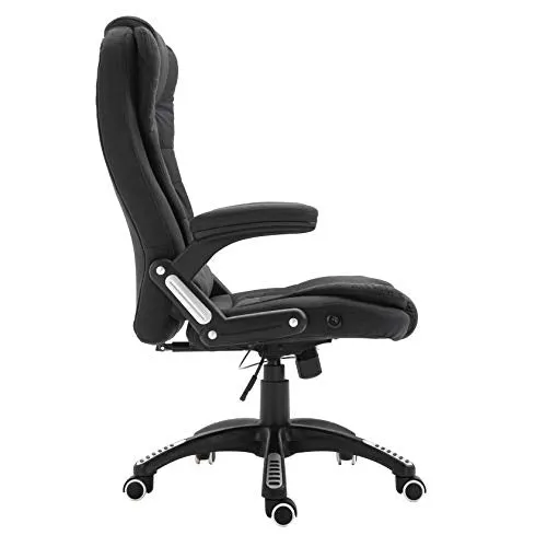 Cherry Tree Furniture Executive Recline Extra Padded Office Chair Standard, MO17 Black Fabric
