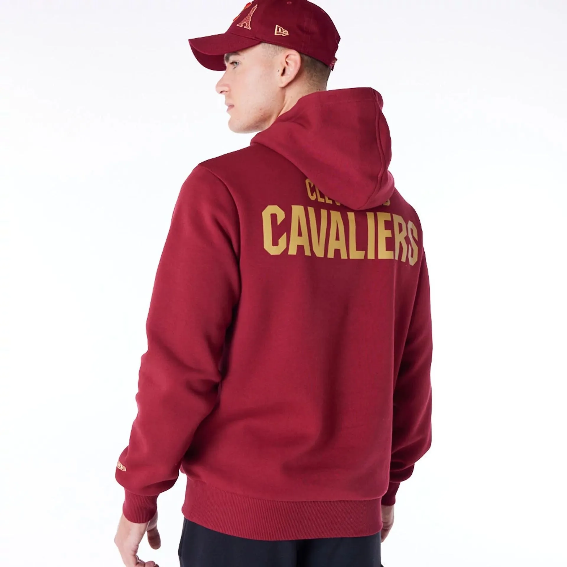 Cleveland Cavaliers NBA Paris Games Dark Red Pullover Hoodie