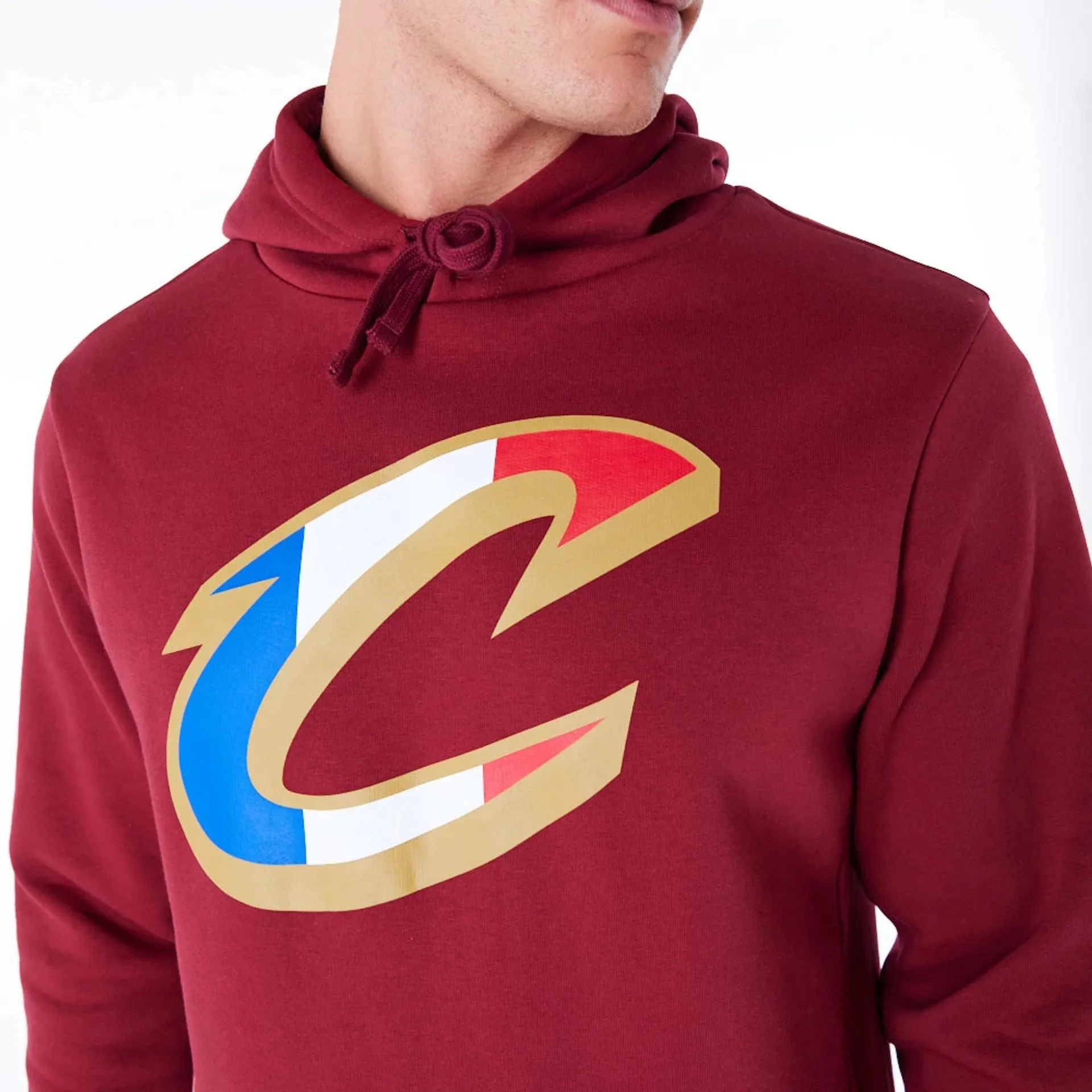 Cleveland Cavaliers NBA Paris Games Dark Red Pullover Hoodie