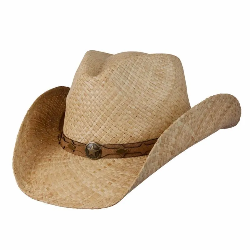 Country Western Raffia Shapeable Hat