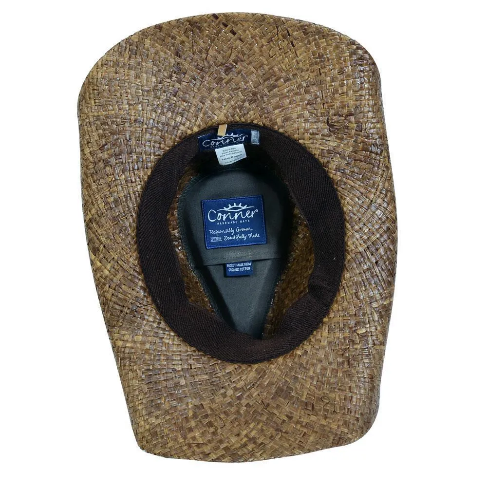 Country Western Raffia Shapeable Hat