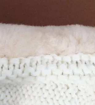 Cream NZ Sheepskin and Wool Slipper Socks