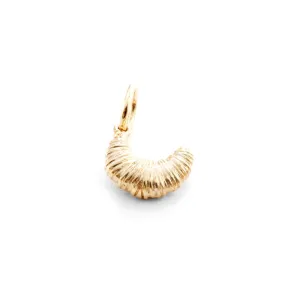 Croissant Charm, Paris, France, Solid Gold Mini Croissant Charm, Paris, France, Solid Gold Mini