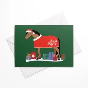 Dapplebay Santa Bay-By Cards in Green