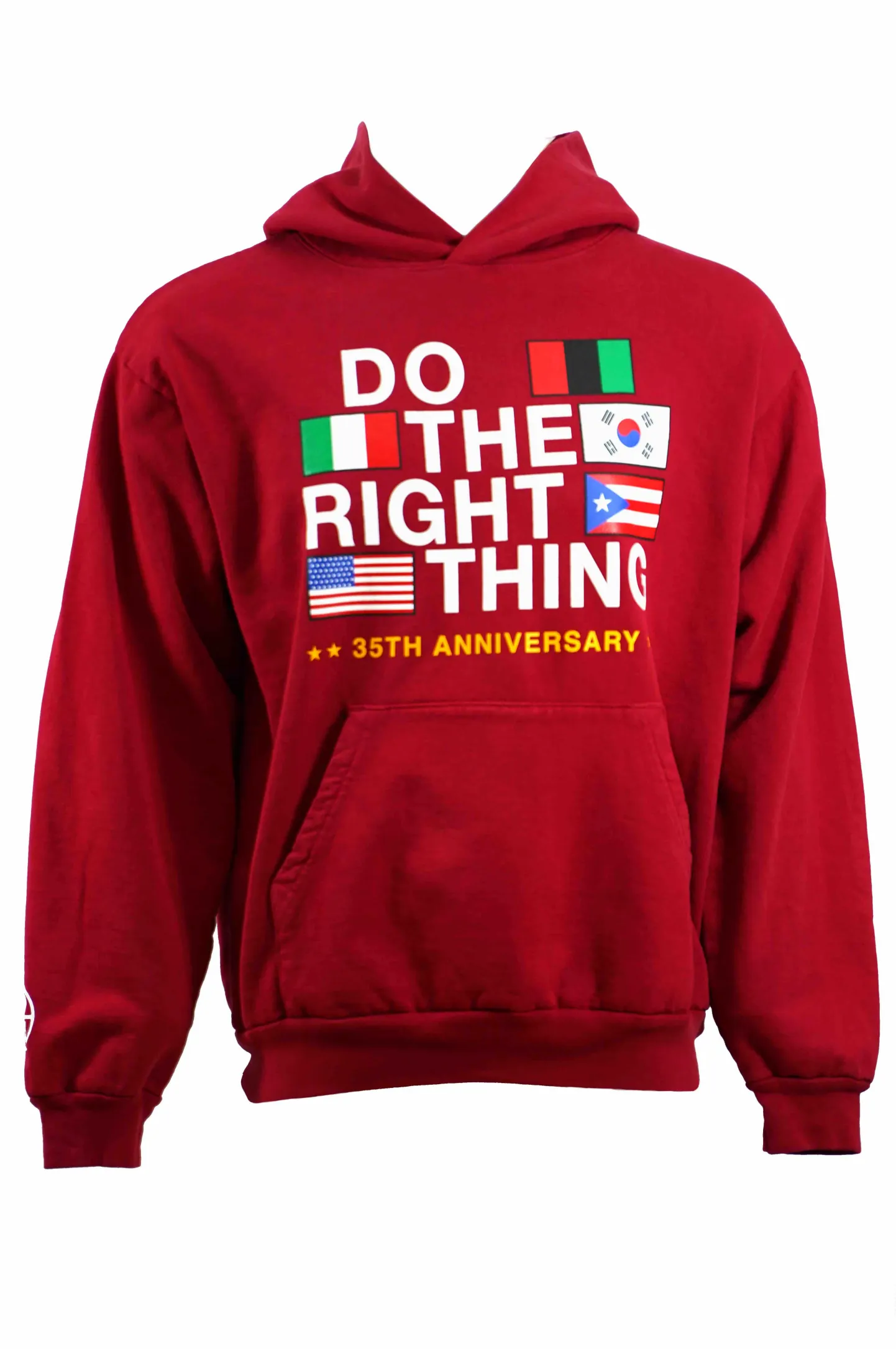 Do The Right Thing Flag Hoodie (Red)