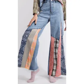 Easel Bell Bottom Denim Pants Easel Bell Bottom Denim Pants