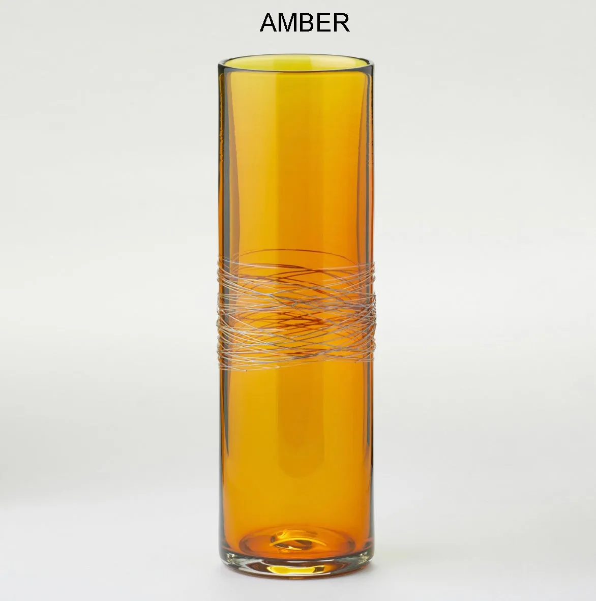 Elegance Series Cylinder Vases, Hand-blown Art-glass Vases by Jake Pfeifer of Hot Glass Alley
