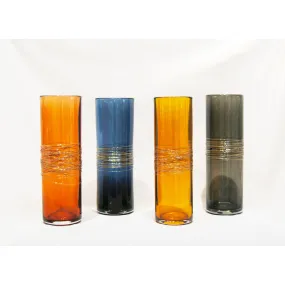 Elegance Series Cylinder Vases, Hand-blown Art-glass Vases by Jake Pfeifer of Hot Glass Alley