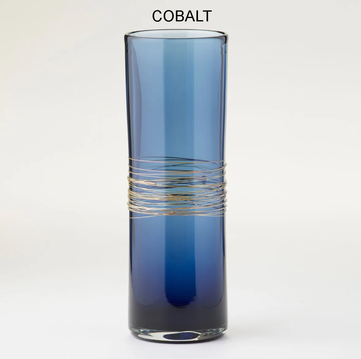 Elegance Series Cylinder Vases, Hand-blown Art-glass Vases by Jake Pfeifer of Hot Glass Alley