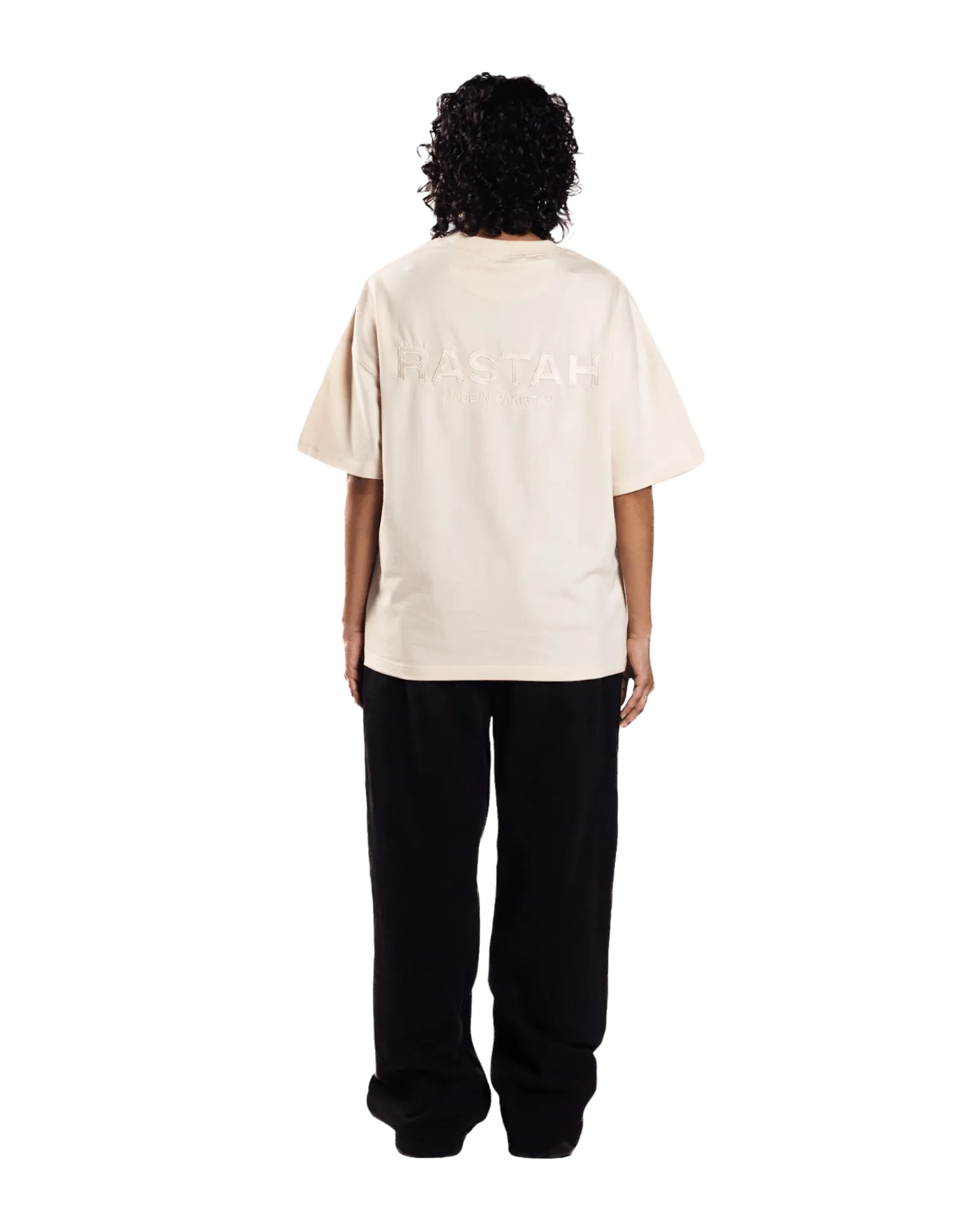 EMBROIDERED BEIGE MADE IN PAK T-SHIRT (v1)