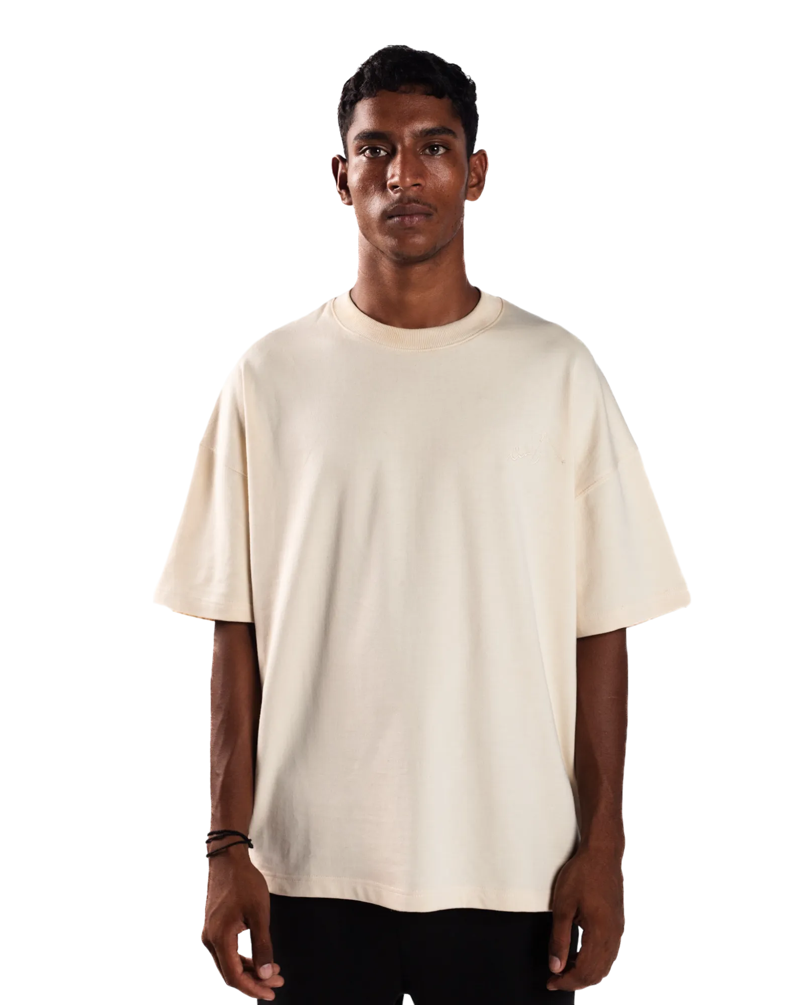 EMBROIDERED BEIGE MADE IN PAK T-SHIRT (v1)