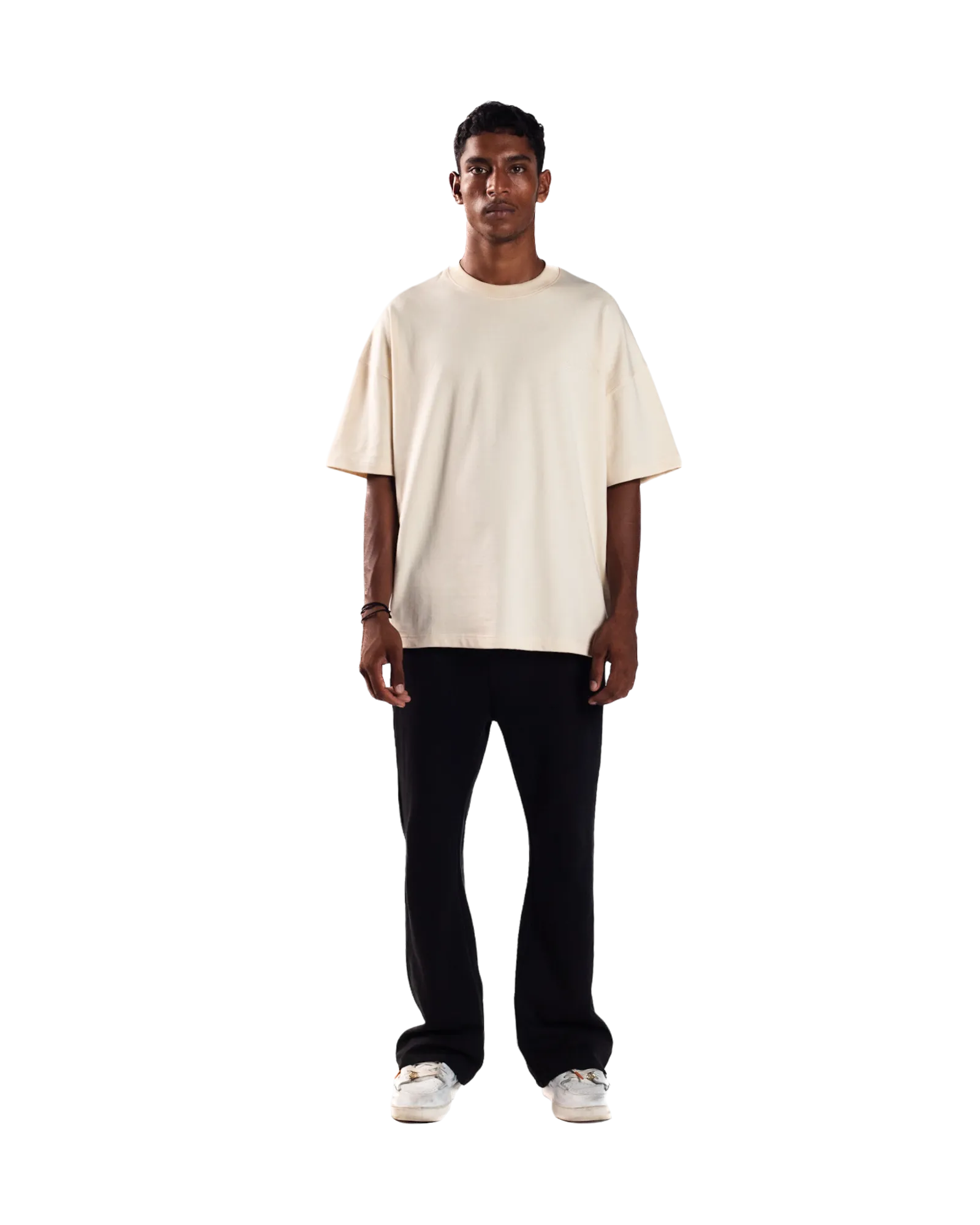 EMBROIDERED BEIGE MADE IN PAK T-SHIRT (v1)