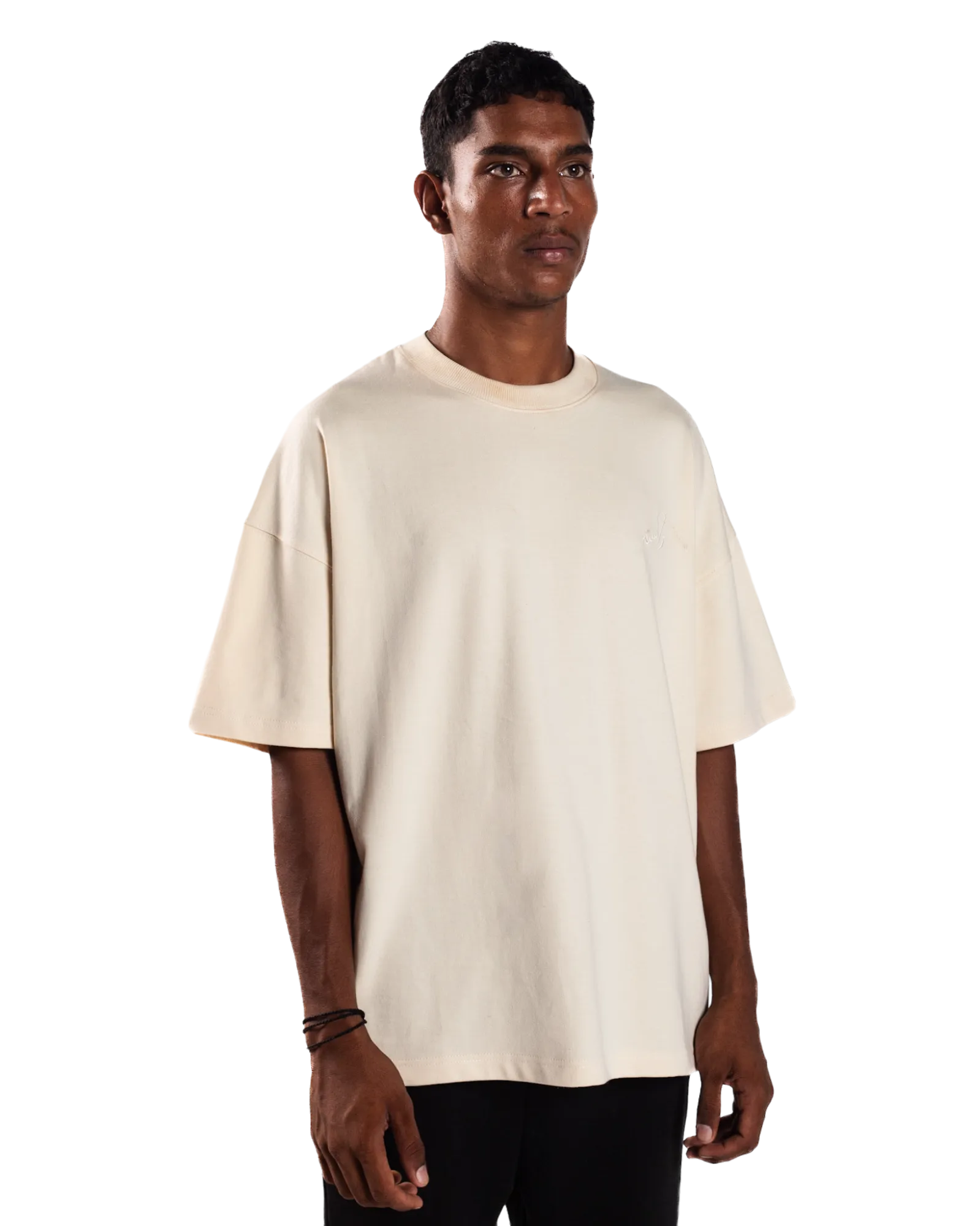 EMBROIDERED BEIGE MADE IN PAK T-SHIRT (v1)