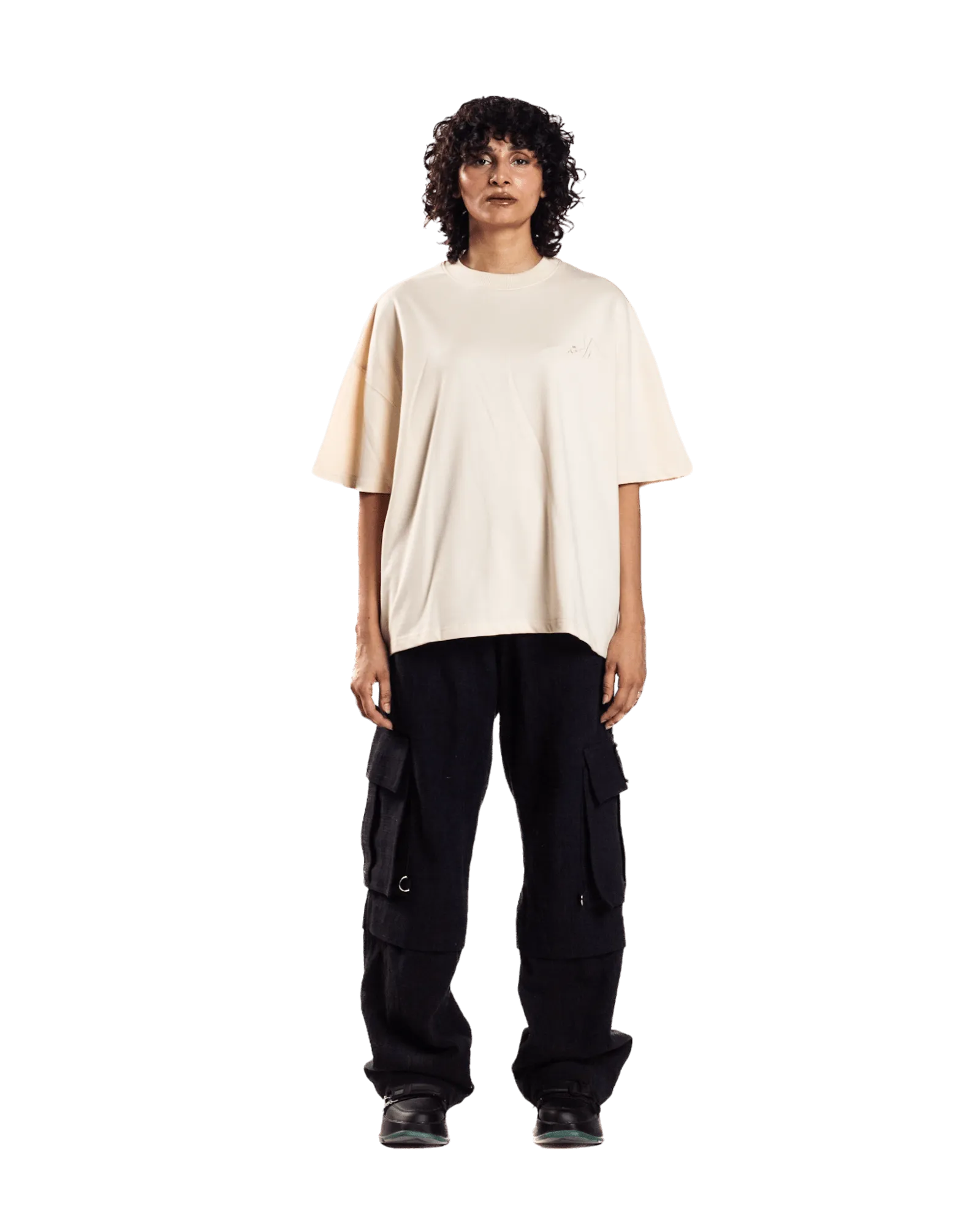 EMBROIDERED BEIGE MADE IN PAK T-SHIRT (v2)