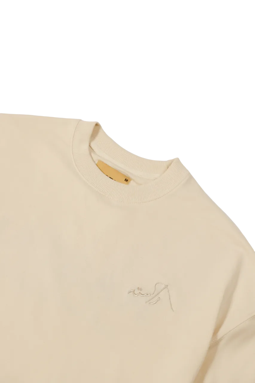 EMBROIDERED BEIGE MADE IN PAK T-SHIRT (v2)