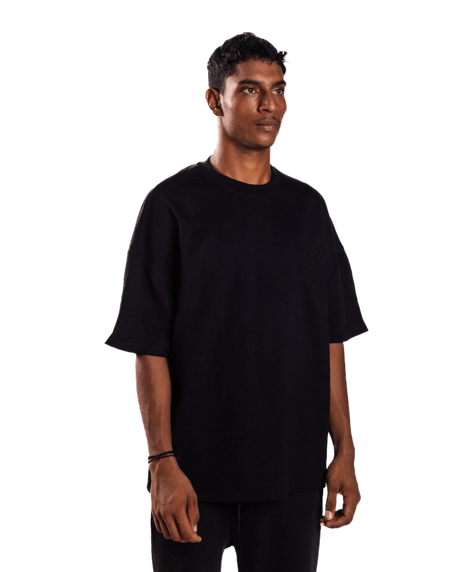 EMBROIDERED BLACK MADE IN PAK T-SHIRT (v2)