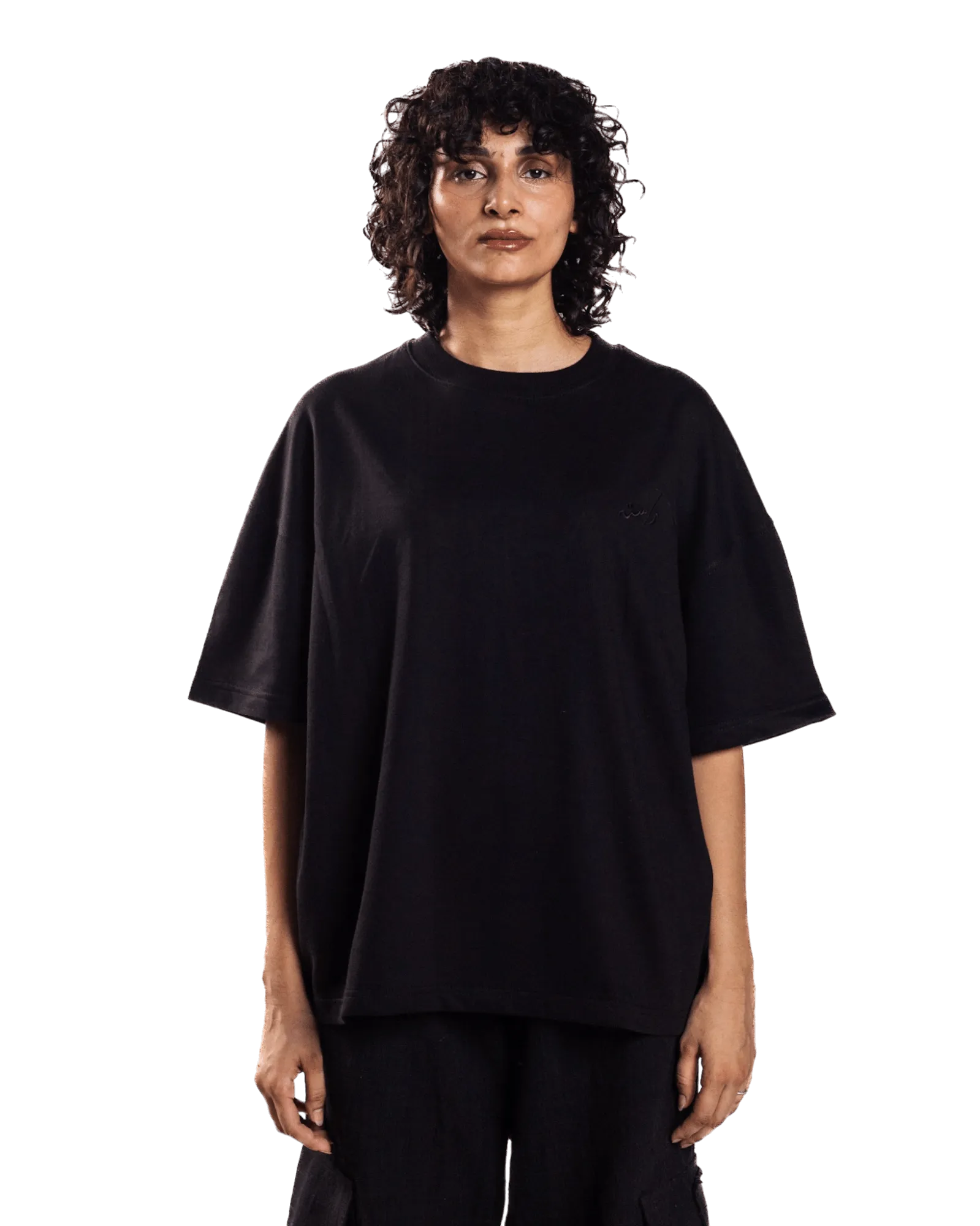 EMBROIDERED BLACK MADE IN PAK T-SHIRT (v2)