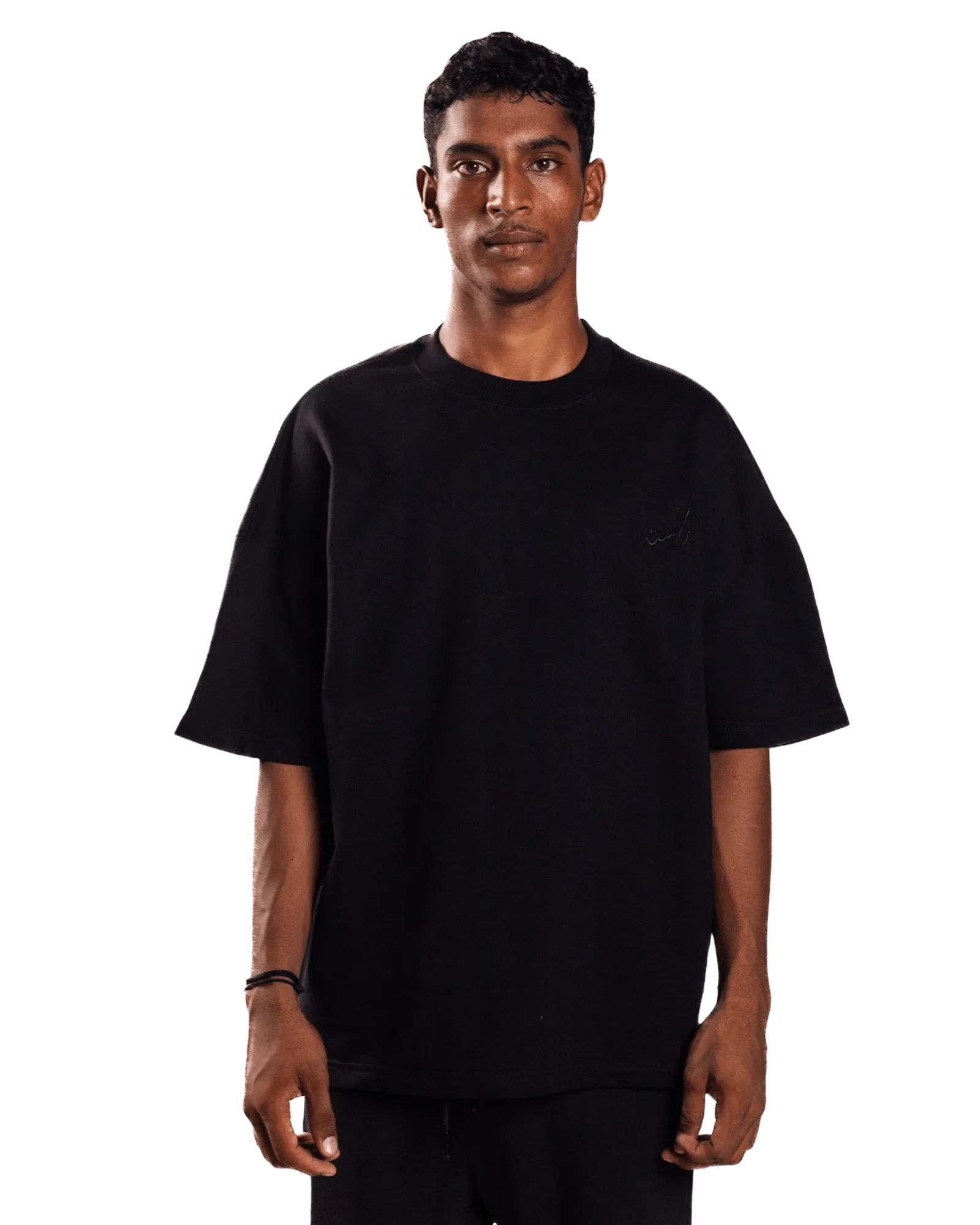 EMBROIDERED BLACK MADE IN PAK T-SHIRT (v2)