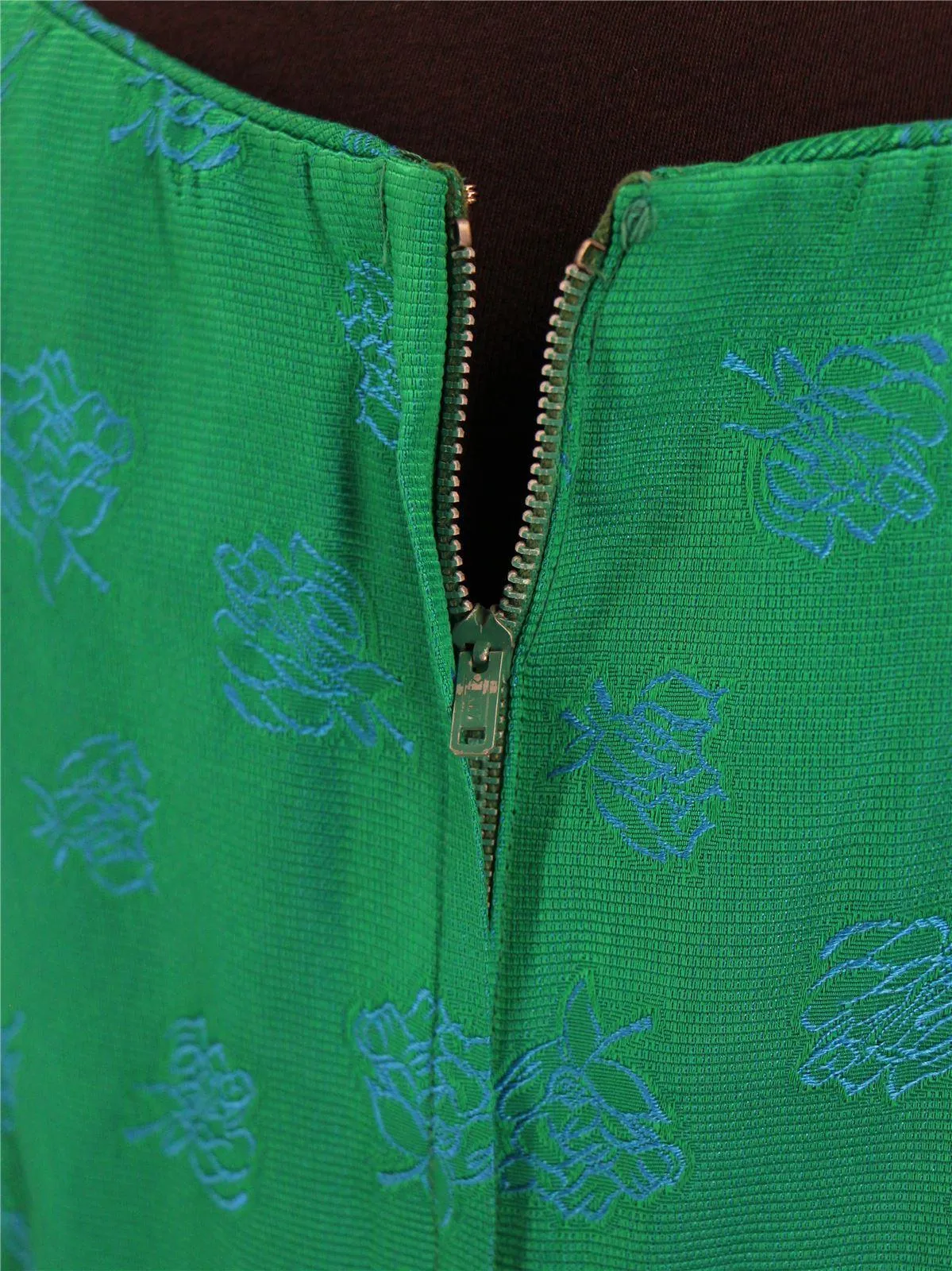 Emerald Green Double Skirt 1960s Dress