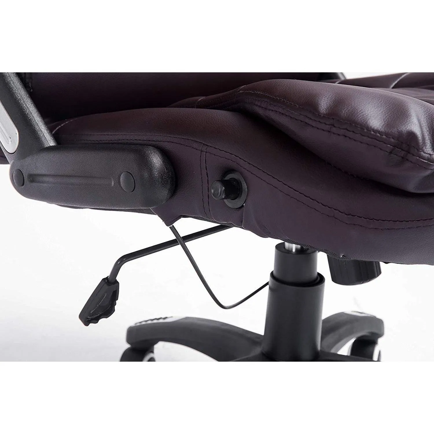 Executive Recline High Back Extra Padded Office Chair, MO17 Brown