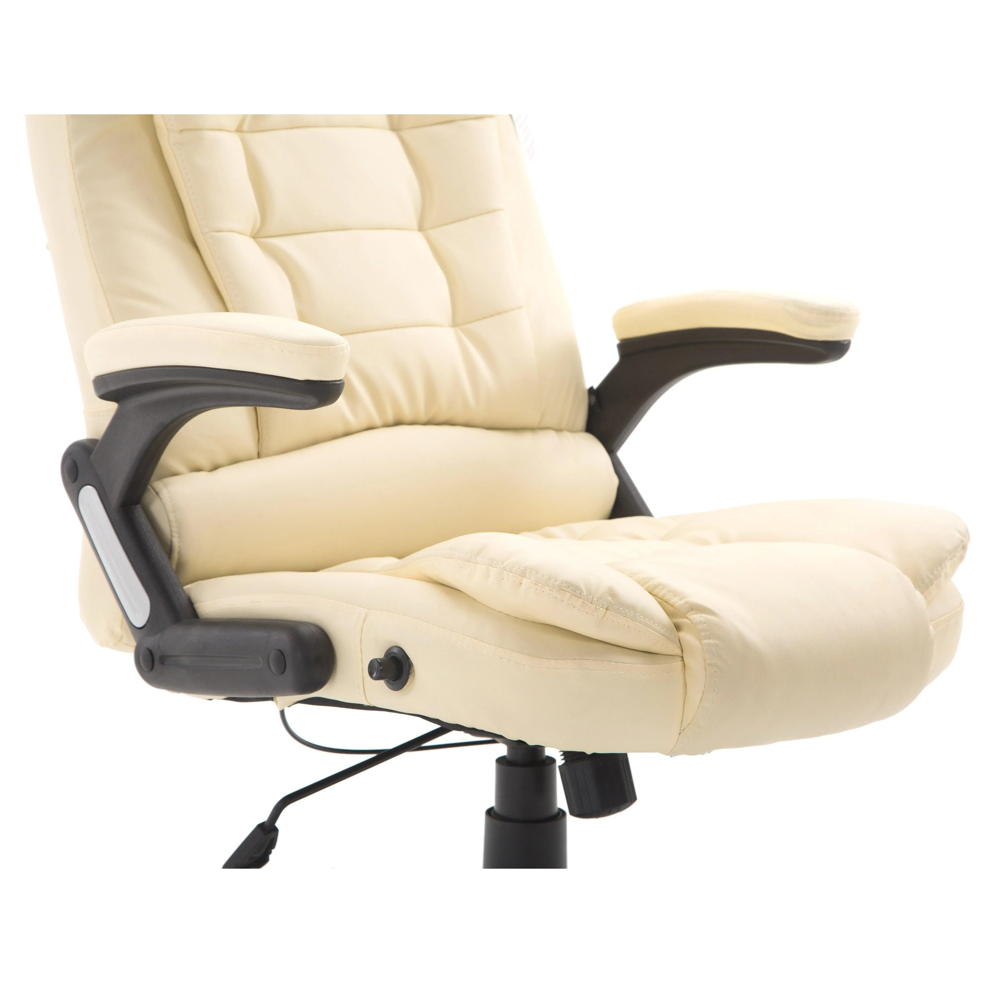 Executive Recline High Back Extra Padded Office Chair, MO17 Cream