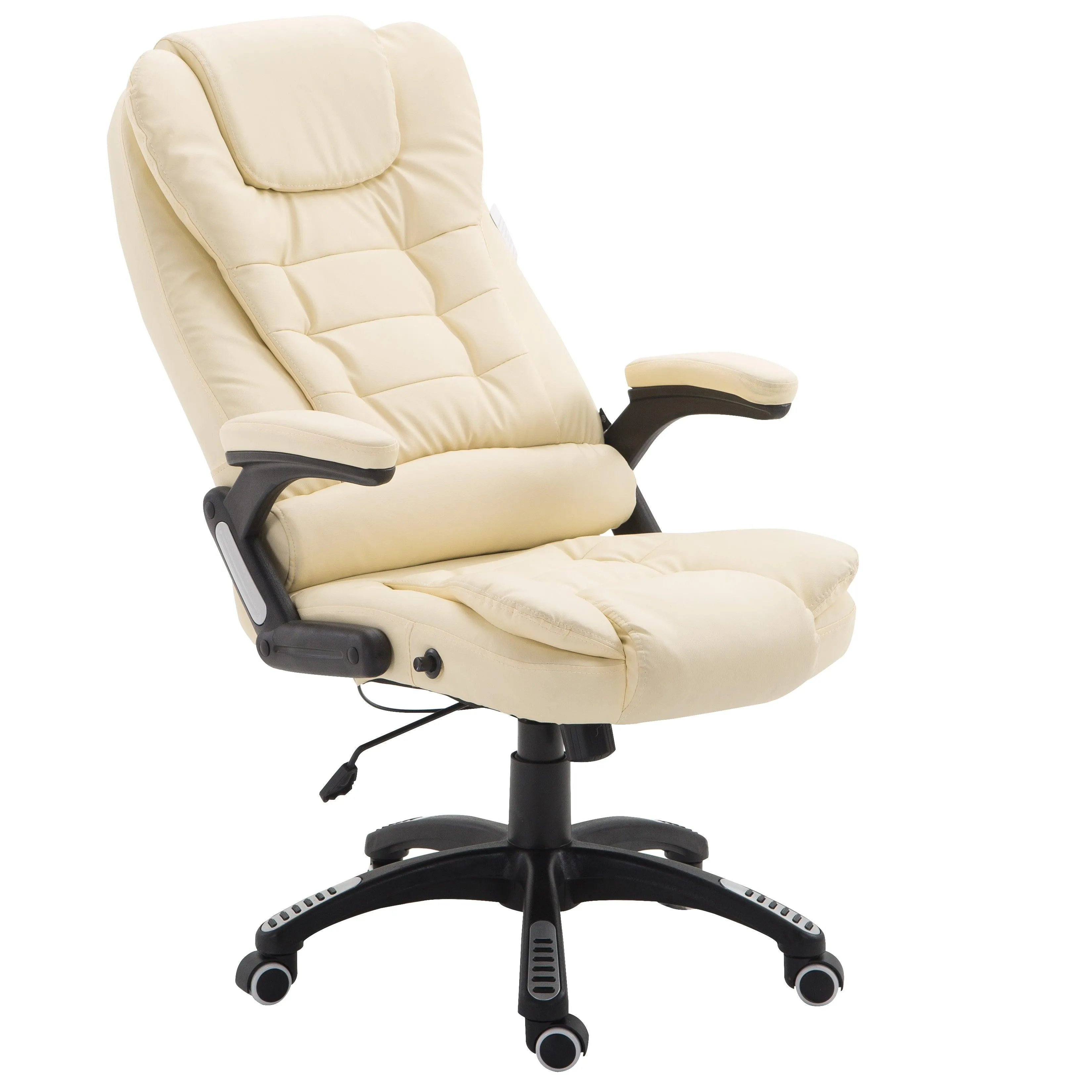 Executive Recline High Back Extra Padded Office Chair, MO17 Cream