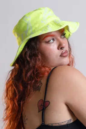 Flipper Neon Green Towelling Bucket Hat Flipper Neon Green Towelling Bucket Hat