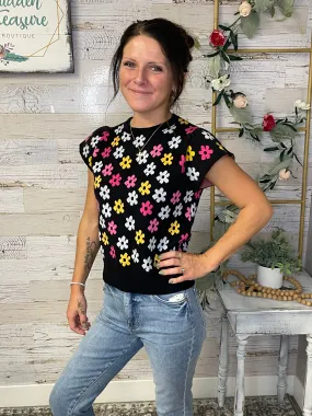 Flora Flower Sweater Top