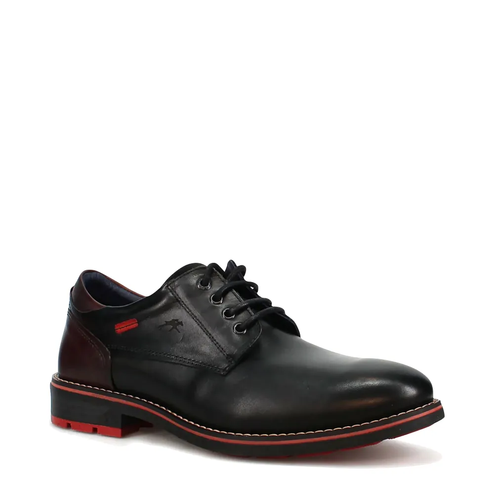 Fluchos Men's Terry Leather Oxford (Black)