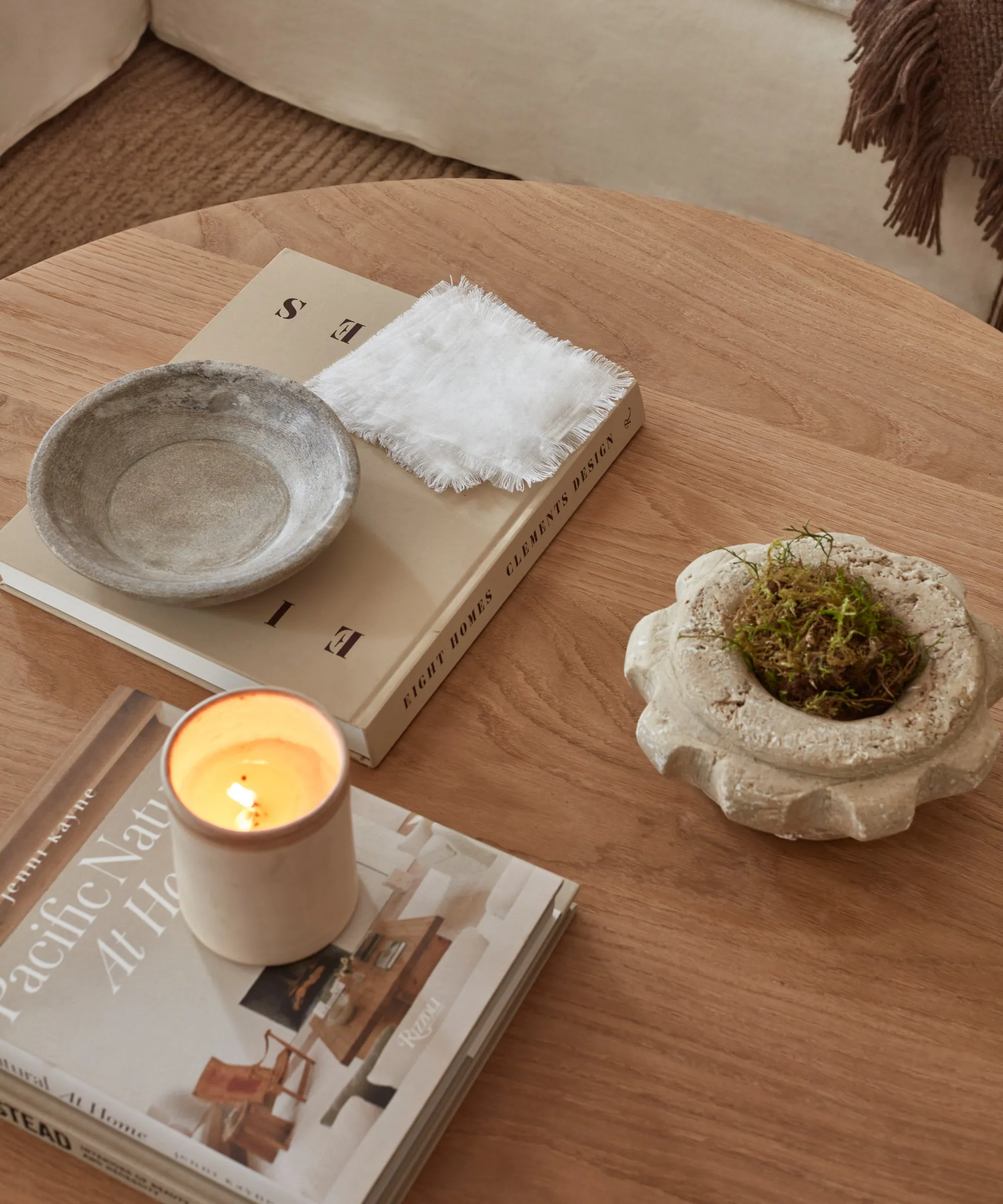 Frayed Linen Coaster