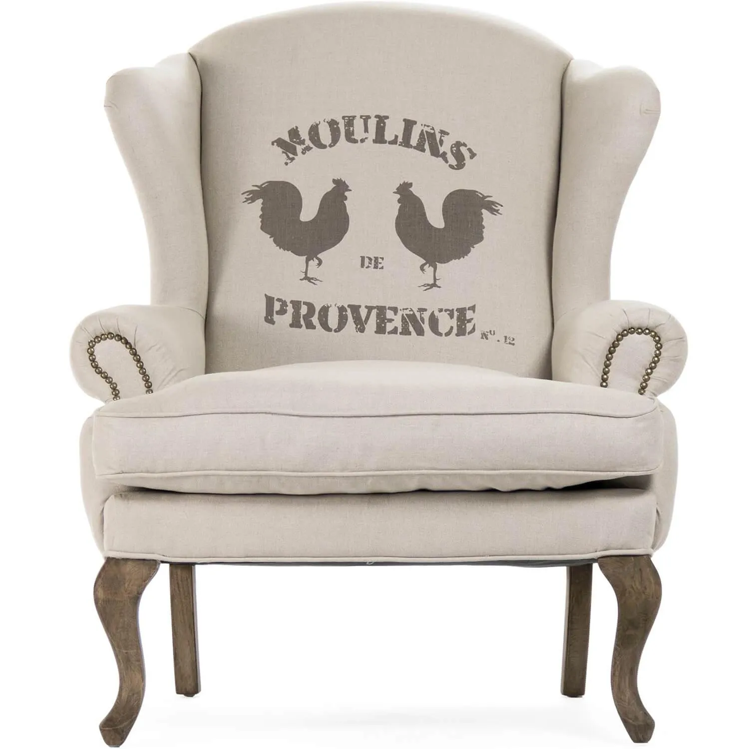French Roosters Arm Chair