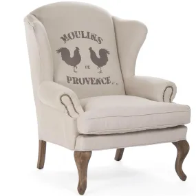 French Roosters Arm Chair French Roosters Arm Chair