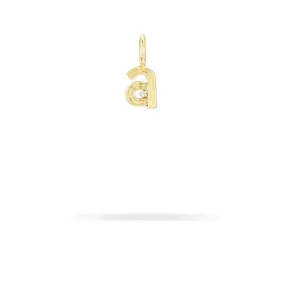 Groovy Diamond Initial Mini Bead Charm Groovy Diamond Initial Mini Bead Charm