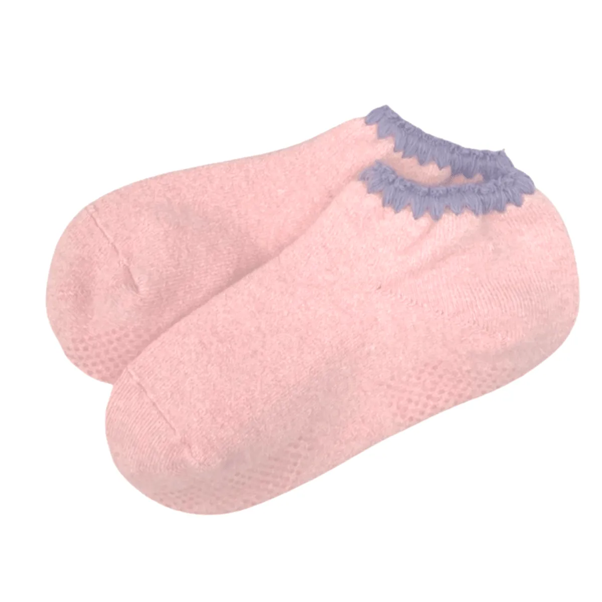 Handcrafted Slipper Socks | Silky Angora with Grips | Medium
