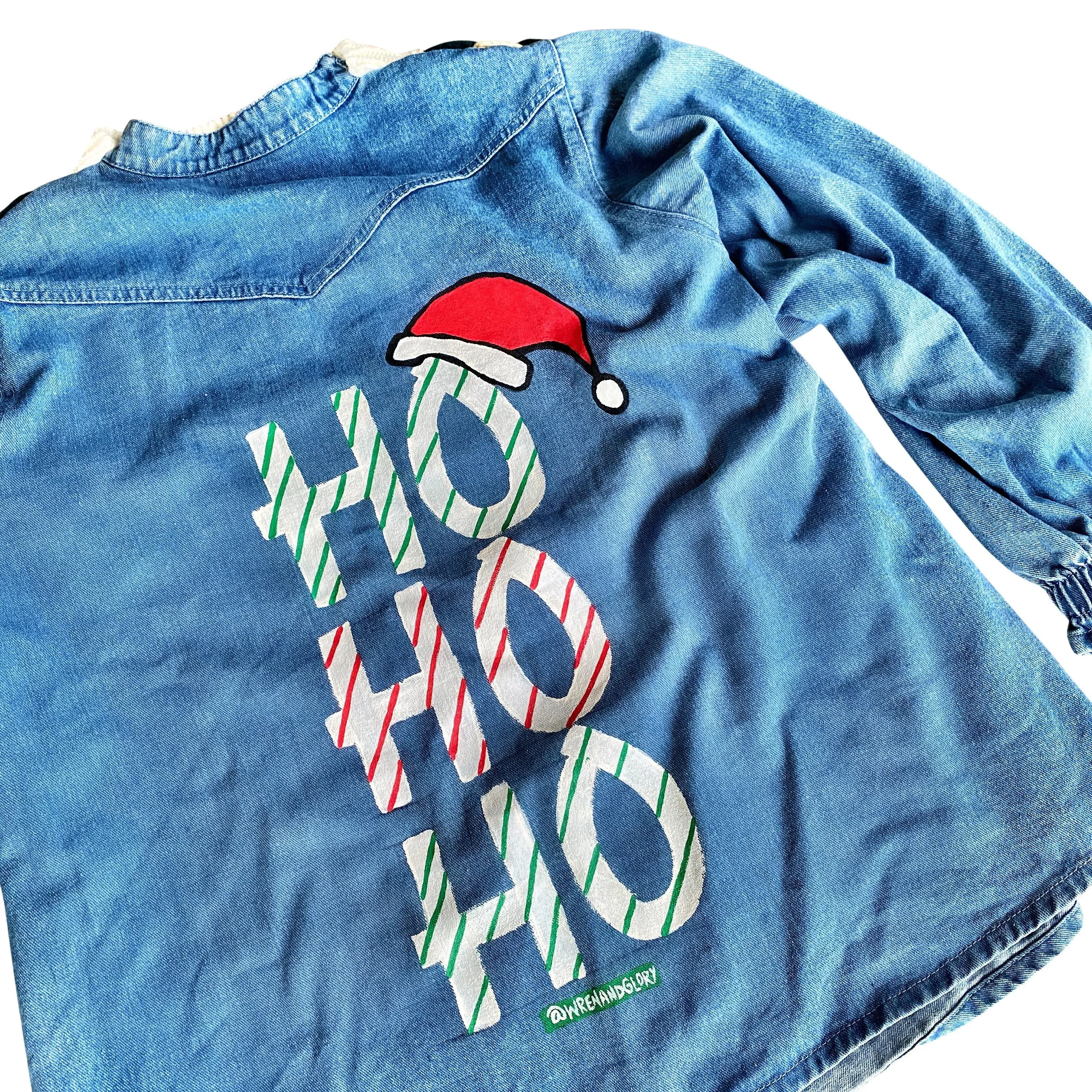 'HO HO HO' PAINTED SWEATER
